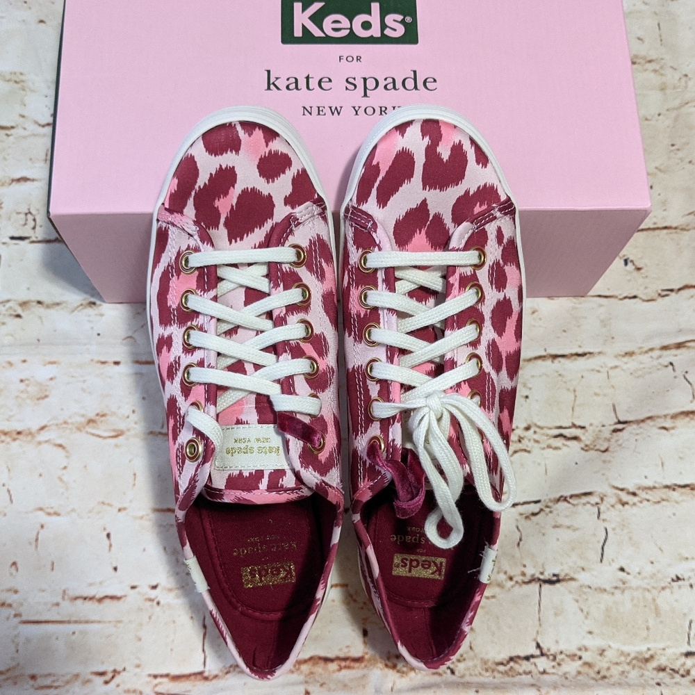 🆕 Kate Spade Keds Kickstart Leopard Sneakers - Picture 6 of 8